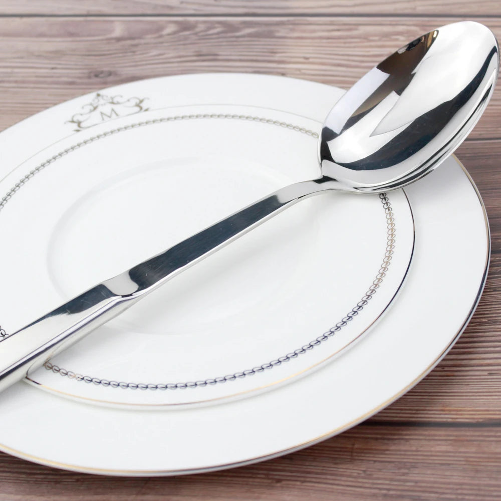 Set 9 Ustensiles de Cuisine en Acier Inoxydable 18/8 - Louche, Spatule, Écumoire