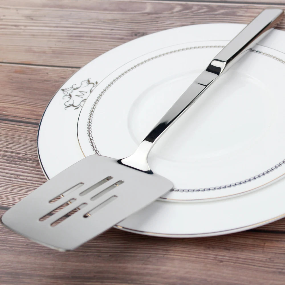 Set 9 Ustensiles de Cuisine en Acier Inoxydable 18/8 - Louche, Spatule, Écumoire
