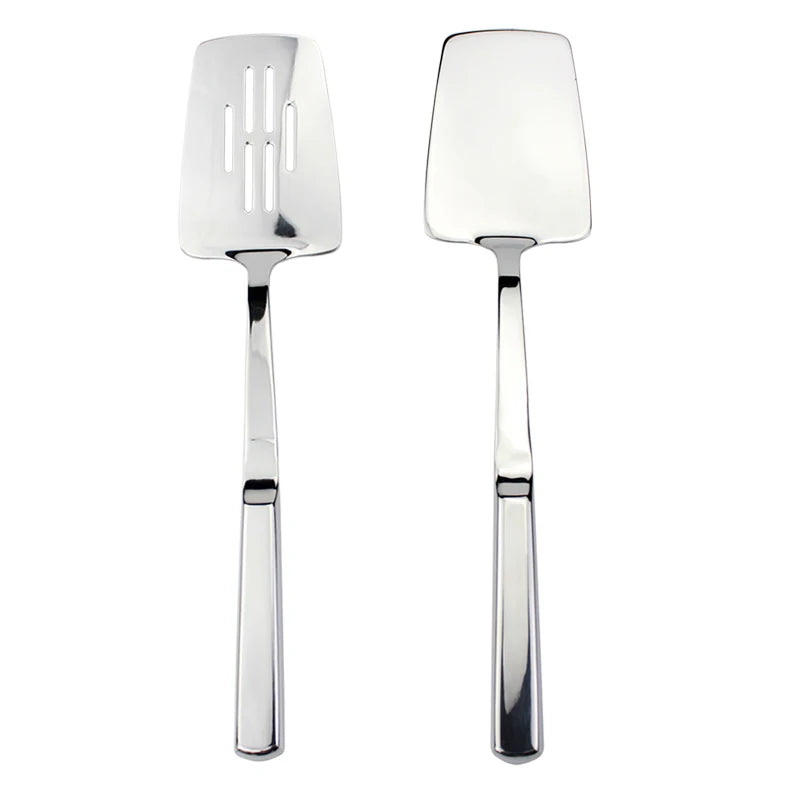 Set 9 Ustensiles de Cuisine en Acier Inoxydable 18/8 - Louche, Spatule, Écumoire