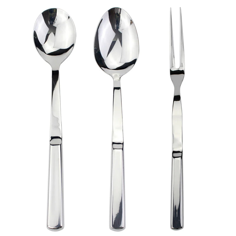 Set 9 Ustensiles de Cuisine en Acier Inoxydable 18/8 - Louche, Spatule, Écumoire