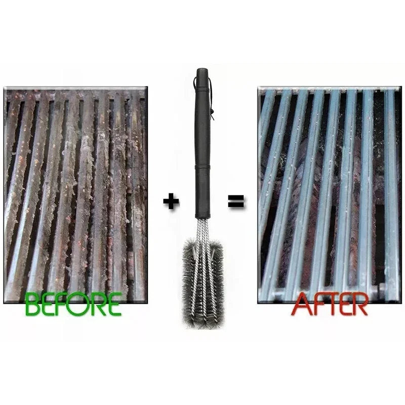 Brosse BBQ Inox 360° – Manche Long 45 cm