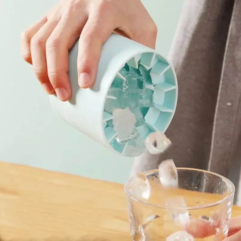 Moule à Glaçons en Silicone Cylindrique – Glaçons Ronds DIY pour Cocktails & Boissons
