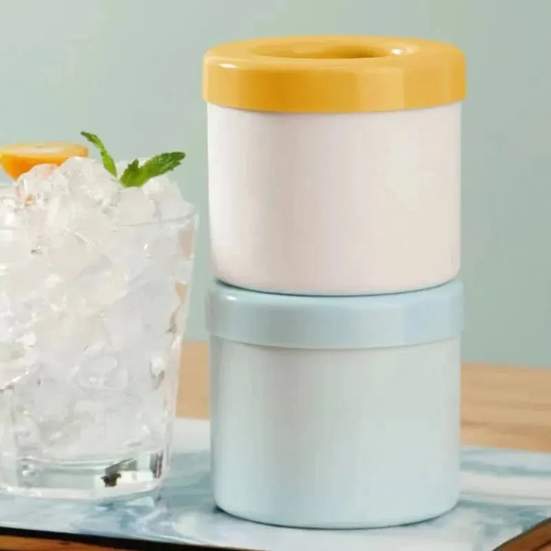 Moule à Glaçons en Silicone Cylindrique – Glaçons Ronds DIY pour Cocktails & Boissons