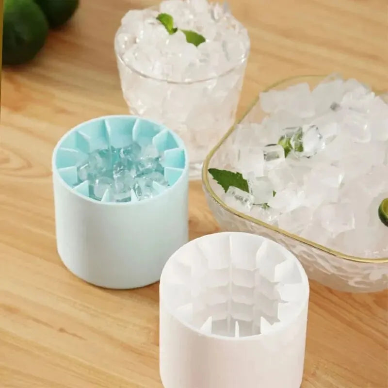 Moule à Glaçons en Silicone Cylindrique – Glaçons Ronds DIY pour Cocktails & Boissons