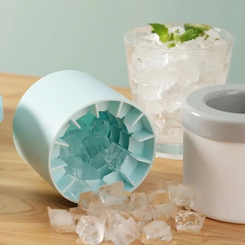 Moule à Glaçons en Silicone Cylindrique – Glaçons Ronds DIY pour Cocktails & Boissons